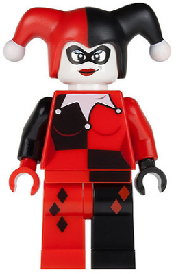 LEGO Harley Quinn - Black and Red Hands minifigure