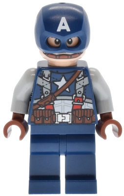 LEGO Captain America - Dark Blue Suit with Strap minifigure
