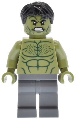 LEGO Hulk - Minifigure, Dark Bluish Gray Legs minifigure