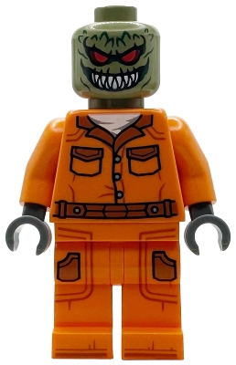 LEGO Killer Croc - Prison Jumpsuit, Side Pockets minifigure