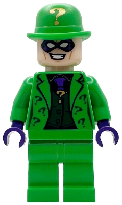LEGO The Riddler - Bright Green Outfit and Bowler Hat minifigure