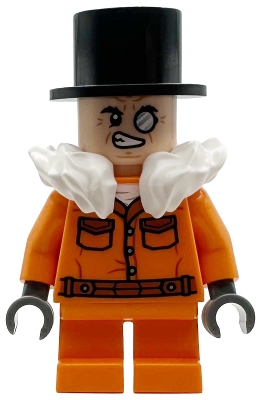 LEGO The Penguin - Prison Jumpsuit, Side Pockets, Light Nougat Head minifigure