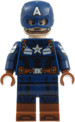 LEGO Captain America - Dark Blue Suit, Printed Arms minifigure sh1128