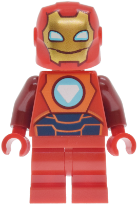 LEGO Iron Man - Reddish Orange and Dark Blue Armor minifigure sh1143