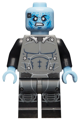 LEGO Electro, Dark Bluish Gray and Black Suit minifigure
