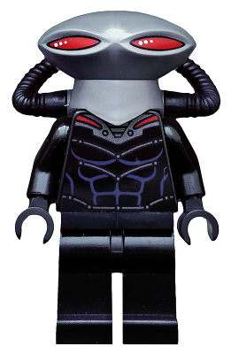 LEGO Black Manta, Flat Silver Helmet minifigure