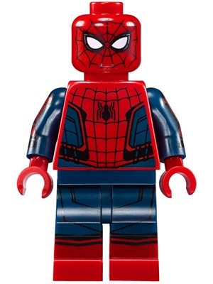 LEGO Spider-Man - Black Web Pattern, Red Torso Small Vest, Red Boots minifigure