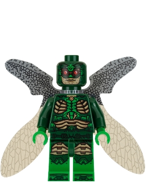 LEGO Parademon - Dark Green, Collapsed Wings minifigure