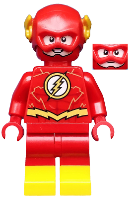 LEGO The Flash - Gold Outlines on Chest and Yellow Boots minifigure