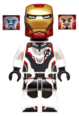 LEGO Iron Man - White Jumpsuit, Neck Bracket minifigure