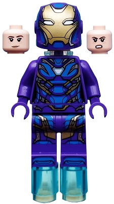 LEGO Rescue (Pepper Potts) - Dark Purple Armor minifigure