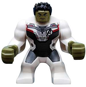 LEGO Hulk with Black Hair and White Jumpsuit minifigure