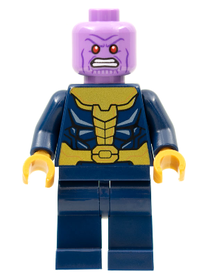 LEGO Thanos - Dark Blue Legs Plain, Dark Blue Arms, No Helmet minifigure