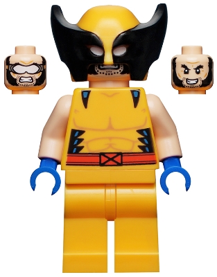 LEGO Wolverine - Mask, Blue Hands minifigure