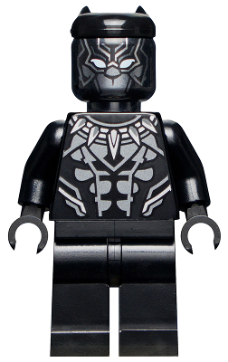 LEGO Black Panther - Claw Necklace, Pearl Dark Gray Highlights minifigure