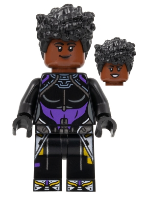 LEGO Shuri - Black and Dark Purple Top minifigure