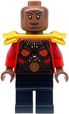 LEGO Okoye - Red Top, Shoulder Armor minifigure