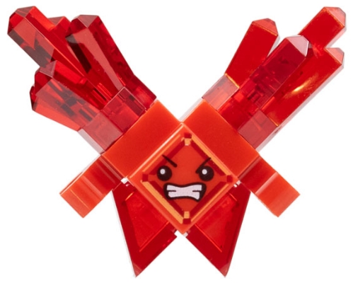 LEGO Kryptomite - Red, Large Crystals minifigure