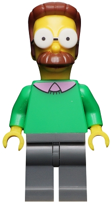 LEGO Ned Flanders, The Simpsons, Series 1 (Minifigure Only without Stand and Accessories) minifigure