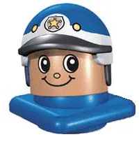 LEGO Primo Figure Head Policeman with Helmet minifigure