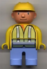 LEGO Duplo Figure, Male, Bob the Builder with Construction Jacket minifigure