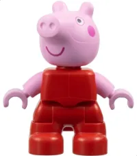 LEGO Duplo Figure Lego Ville, Peppa Pig - Red Plain Outfit (6468163) minifigure
