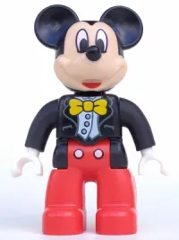 LEGO Duplo Figure Lego Ville, Mickey Mouse, Jacket, Vest and Bow Tie minifigure