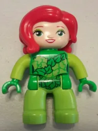 LEGO Duplo Figure Lego Ville, Poison Ivy, Lime Arms, Bright Green Hands minifigure