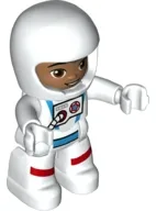 LEGO Duplo Figure Lego Ville, Astronaut Male, White Spacesuit and Helmet minifigure
