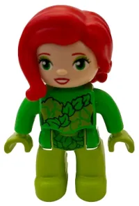 LEGO Duplo Figure Lego Ville, Poison Ivy, Bright Green Arms, Lime Hands minifigure