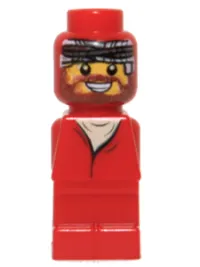LEGO Microfigure Ramses Pyramid Adventurer Red (Without Belt) minifigure