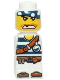 LEGO Microfigure Pirate Plank Pirate White minifigure