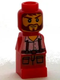 LEGO Microfigure Ramses Return Adventurer Red minifigure