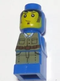 LEGO Microfigure Ramses Return Adventurer Blue minifigure