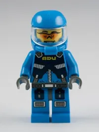 LEGO Alien Defense Unit Soldier 1 - Dark Bluish Gray Hips minifigure