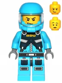 LEGO Alien Defense Unit Soldier 2 - Dark Azure Hips minifigure