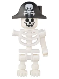 LEGO Skeleton with One Arm and Pirate Hat minifigure