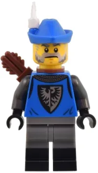 LEGO Mountain Fortress Black Falcon Archer - Male minifigure