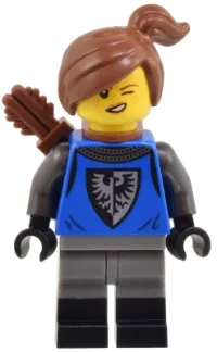 LEGO Mountain Fortress Black Falcon Archer - Female minifigure