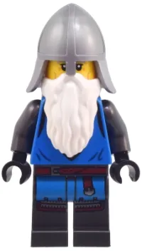 LEGO Mountain Fortress Black Falcon Soldier - Helmet with Neck Protector, Beard minifigure