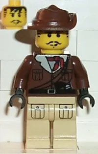 LEGO Johnny Thunder with Tan Legs with Pockets and Black Hands minifigure