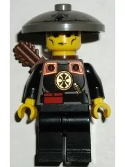 LEGO Dragon Fortress Guard - Conical Helmet, Quiver minifigure