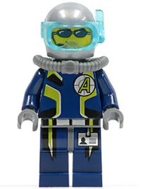 LEGO Agent Chase - Diving Gear - Dual Sided Head minifigure