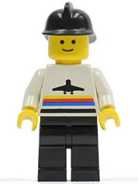 LEGO Airport - Classic, Black Legs, Black Fire Helmet minifigure