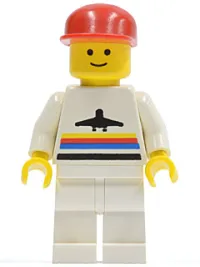 LEGO Airport - Classic, White Legs, Red Cap minifigure
