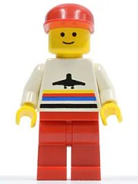 LEGO Airport - Classic, Red Legs, Red Cap minifigure