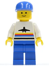 LEGO Airport - Classic, Blue Legs, Blue Cap minifigure