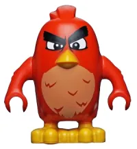 LEGO Red, Annoyed, Left Eyebrow Raised minifigure