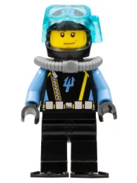 LEGO Aquaraider Diver 1 with Black Flippers minifigure