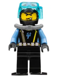 LEGO Aquaraider Diver 2 with Black Flippers minifigure